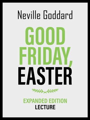 cover image of Good Friday--Easter--Expanded Edition Lecture